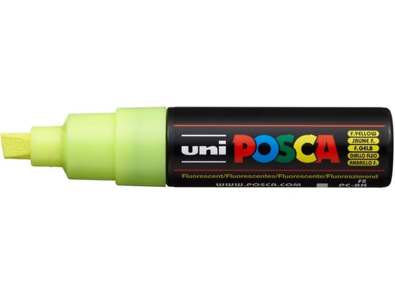 Uni Marker PC-8K fluo žuti F2 Posca 8 mm