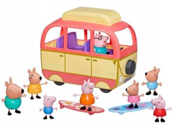 Pepa Prase Set 8 figura sa kamperom