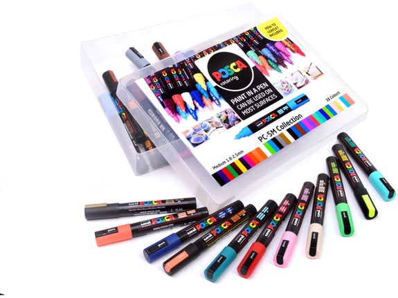 Uni Set PC-5M Posca 1.8-2.5mm 39 kom
