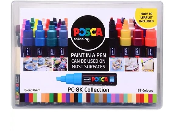 Uni Set PC-8K Posca 8mm 33 kom