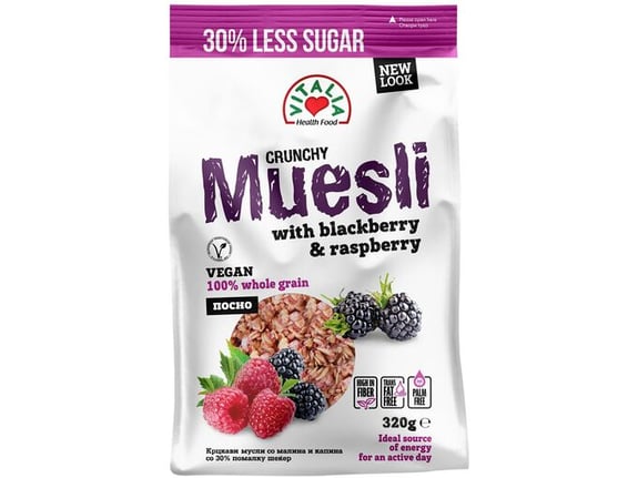 Vitalia Musli kranči kupina i malina 320 gr