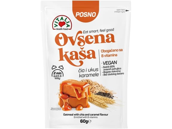 Vitalia Ovsena kaša karamela i čia 60 gr