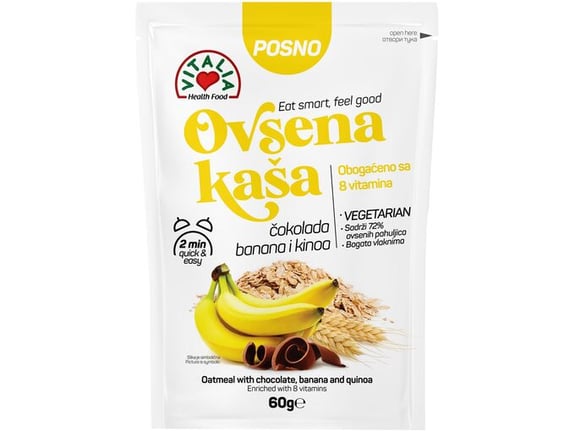 Vitalia Ovsena kaša čokolada bannana i kinoa 60gr
