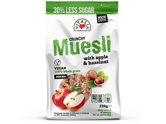 Vitalia Musli kranči lešnik i jabuka 320 gr
