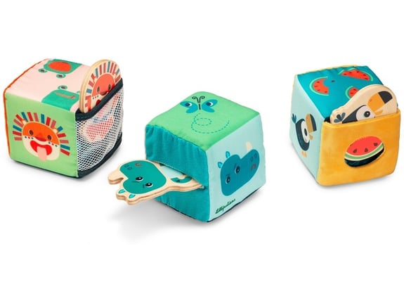 Lilliputiens Set kocki džungla igra žmurke