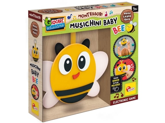 Lisciani Drveni set Pčela Montesori Musicini Baby 105410