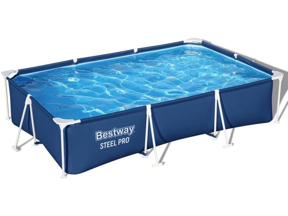 Bestway Bazen Četvrtasti Steel Pro 300x201x66cm Set sa metalnom konstrukcijom