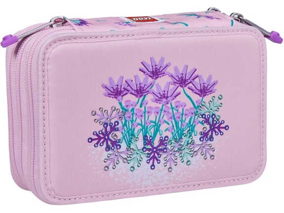 LEGO Troslojna pernica bez pribora: Ružičasto cveće