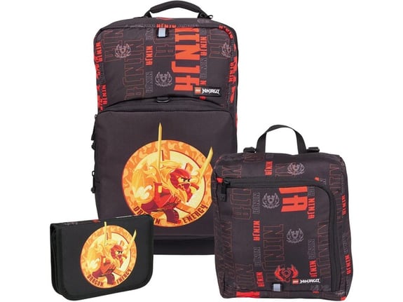 LEGO Ninjago Maxi plus školski ranac, trodelni set: Zmajeva energija