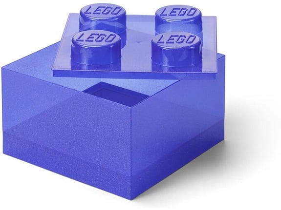 LEGO Kutija za odlaganje sa poklopcem 4: Svetlucava ljubičasta