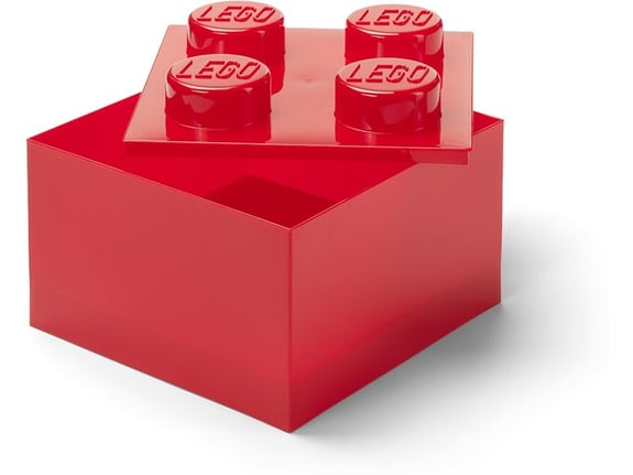 LEGO Kutija za odlaganje sa poklopcem 4: Svetlucavo crvena