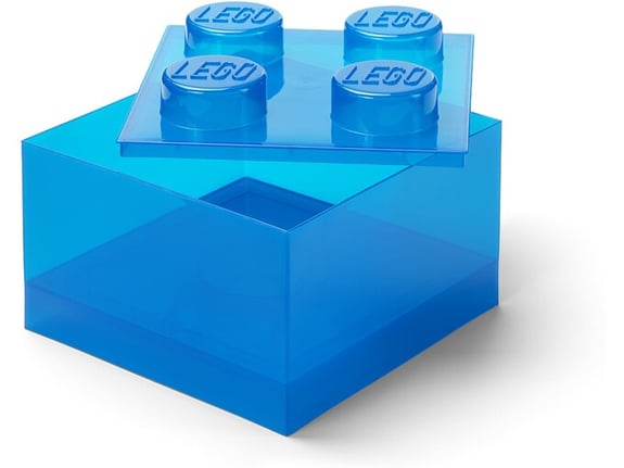 LEGO Kutija za odlaganje sa poklopcem 4: Svetlucavo plava