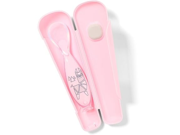 BabyOno Silikonska kašika sa kutijom