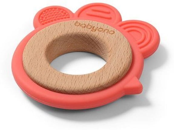 BabyOno Silikonska glodalica Hen