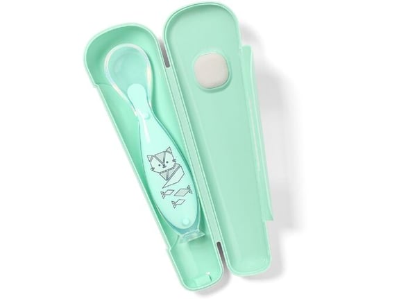 BabyOno Silikonska kašika sa kutijom