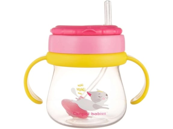 Canpol Babies Šolja sa slamčicom Cat