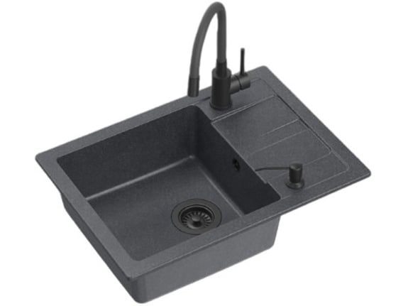 Quadron Set sudopera, slavina, dozator i sifon Ready smart TQ6244RSBLM