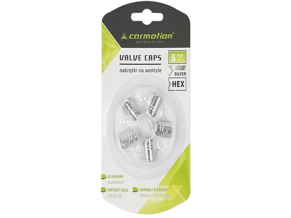 Carmotion Kapice ventila aluminijumske 5kom