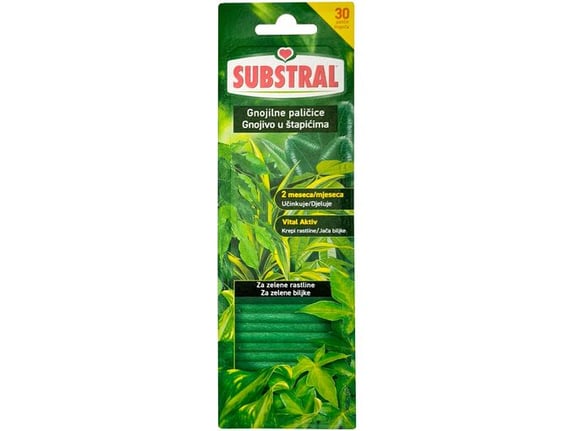 Substral Đubrivo u obliku štapića za zelene biljke, 20 kom