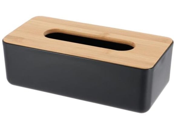 Tendance Kutija za maramice poliresin/bambus 26,1x13,1x8,6cm