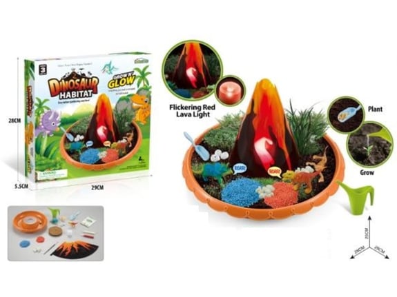 Merx Igračka stanište dinosaurusa sa vulkanom
