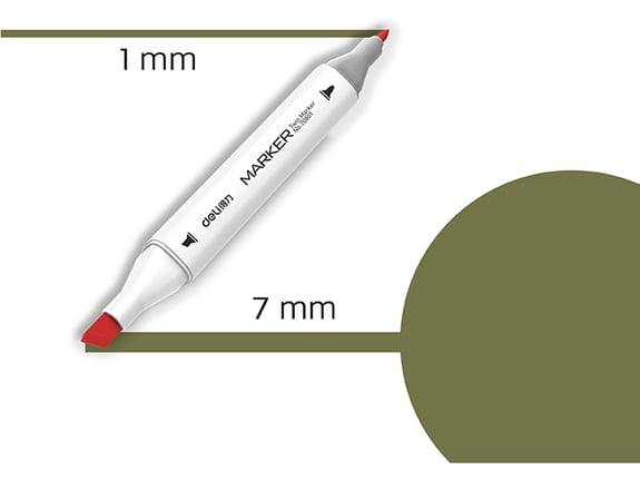 Deli Marker Sketch 42 maslinasto zelena 70801A-42
