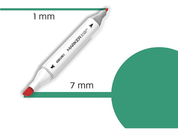 Deli Marker Sketch 55 Smaragdno zelena 70801A-55