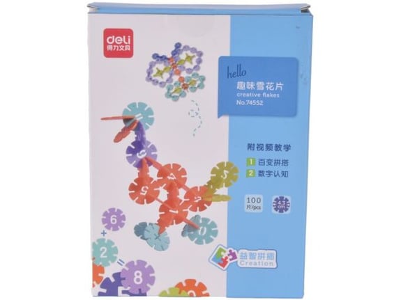 Deli 3D Slagalica Pahuljica 100 delova 74552