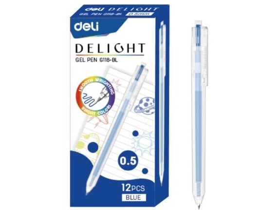 Deli Roler gel EG118-Bl