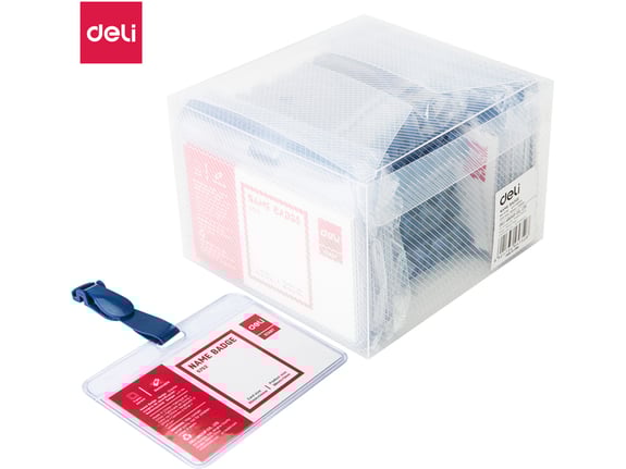 Deli Kartica ID sa plavom štipaljkom 54x90mm 1/50 E5752