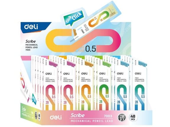 Deli Mine za tehničku olovku 0.5 2B 60mm 7003