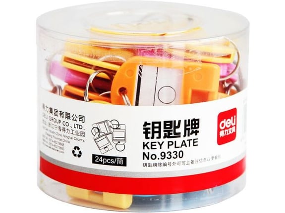 Deli Privesci za ključeve mix boja 1/24 9330