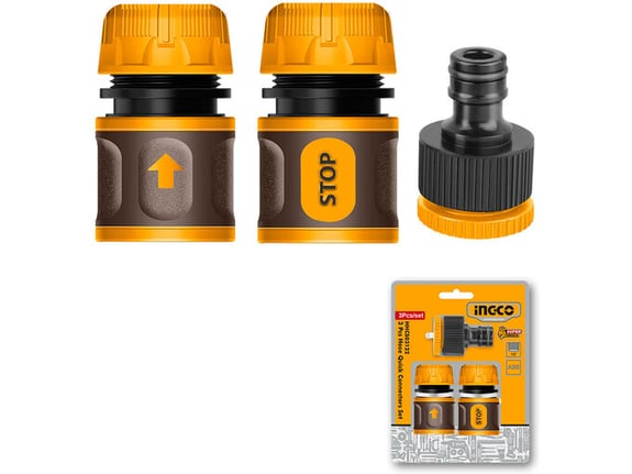 Ingco Set brzih konektora za crevo 3/1 HHCS03122