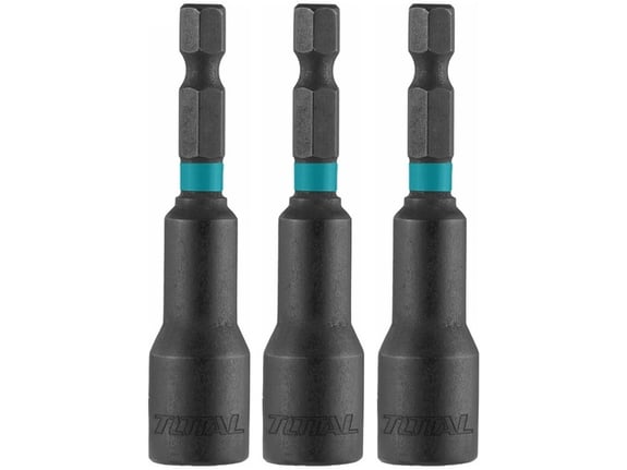 Total alati Set udarnih magnetnih usadnih nastavaka HEX 10mm, dužina 65mm