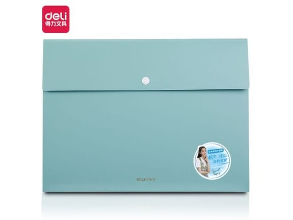 Deli Fascikla Pastel A4 Veličine sa 8 pregrada 72456