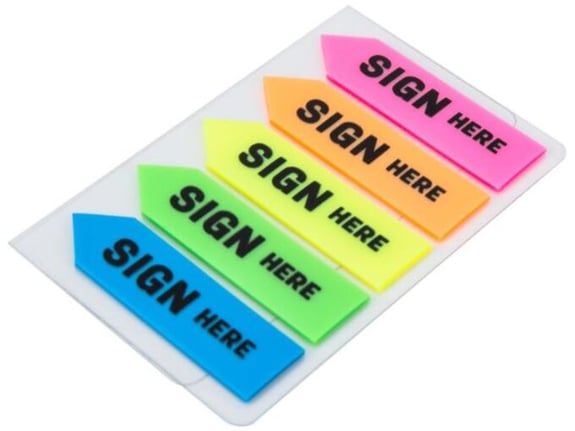Deli Stikeri za indeksiranje Sign Here EA11302