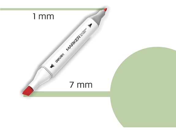 Deli Marker Sketch 175 limeta zelena 70801A-175