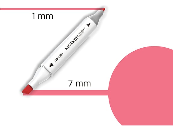 Deli Marker Sketch 121 fluorescentno koralna 70801A-121