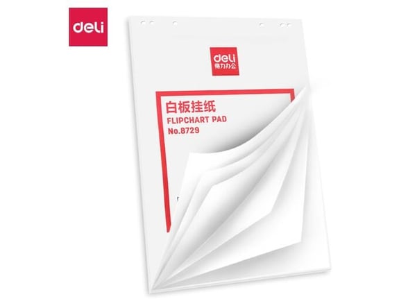Deli Papir za flip chart tablu Delu 25 lista 8729
