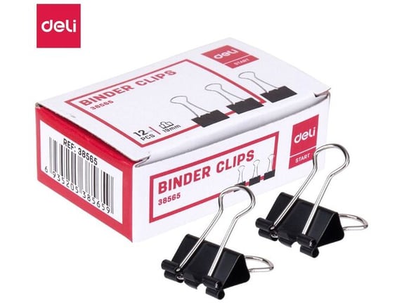 Deli Štipaljke za papir 19×0.4 mm E9545A