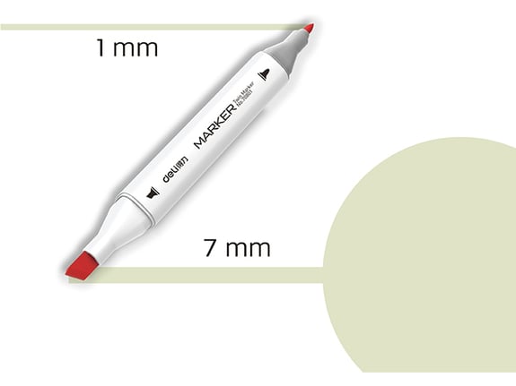 Deli Marker Sketch 163 bledo zelena 70801A-163