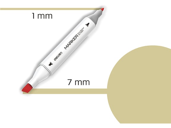 Deli Marker Sketch 169 zeleno bež 70801A-169