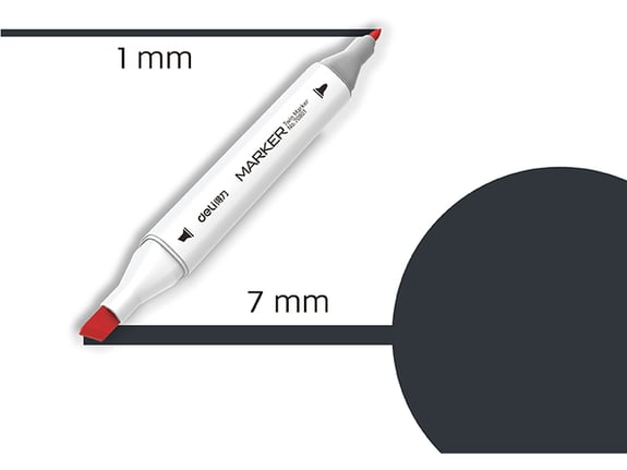 Deli Marker Sketch BG9 plavo-siva 70801A-BG9