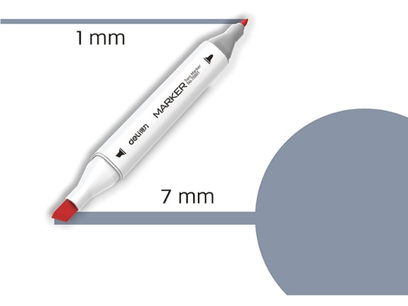 Deli Marker Sketch CG5 siva 70801A-CG5