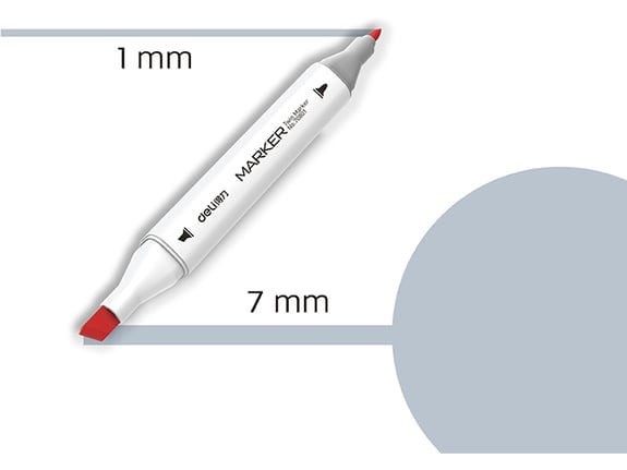Deli Marker Sketch GG3 zeleno-siva 70801A-GG3