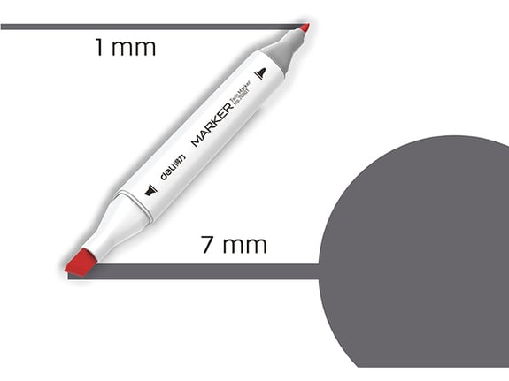 Deli Marker Sketch WG8 toplo siva 70801A-WG8