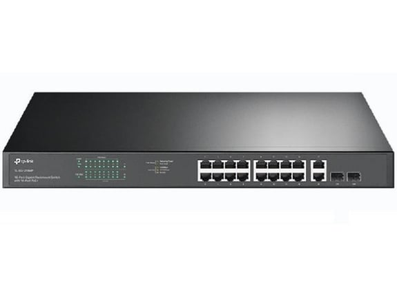 TP-Link Switch TL-SG1218MP Gigabit/18xRJ4510/100/1000Mbps/16-Port PoE+/ Rackmount