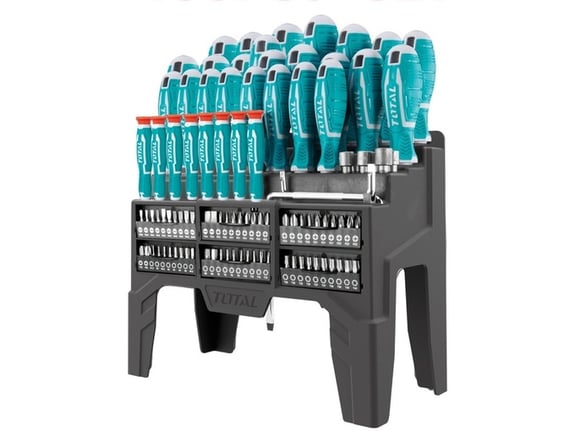 Total alati Set šrafcigera 100-delni