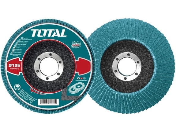 Total alati Lamelni brusni disk 125mm za metal P60 zirconium