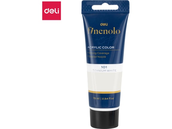 Deli Akrilna boja u tubi 75ml EC75-WH
